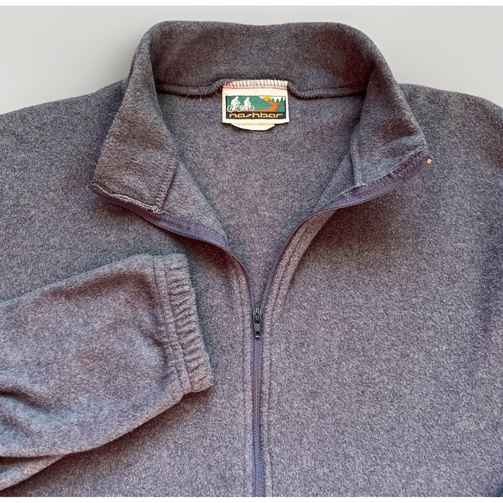 Nashbar Cycling 1/2 Zip Men's Blue Long Sleeve Biking Top Fleece Size Medium VTG